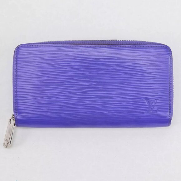 Authentic Louis Vuitton Purple/Blue Epi zippy wallet